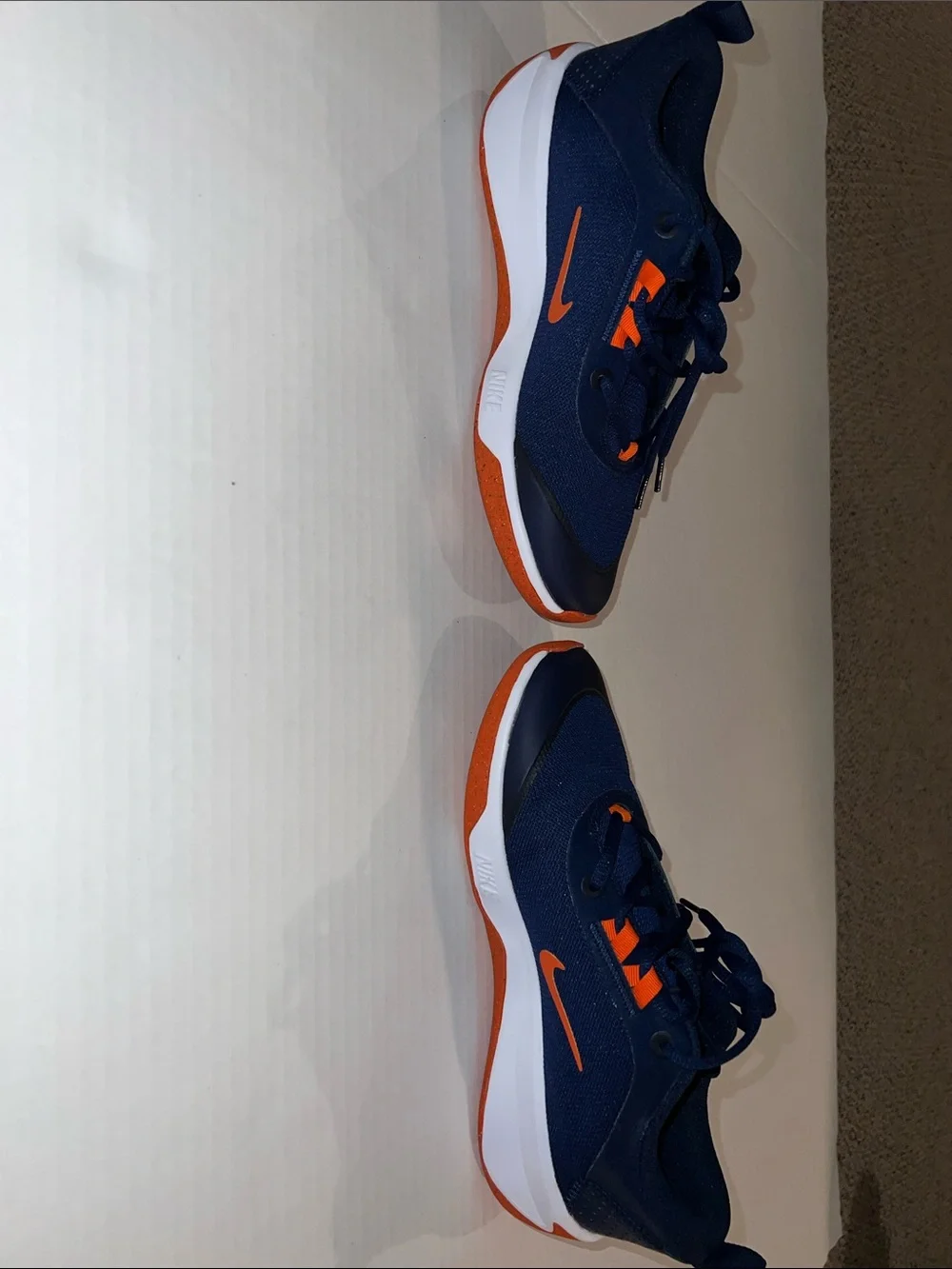 Nike Kids Navy with Orange and Blue Accent Sneakers